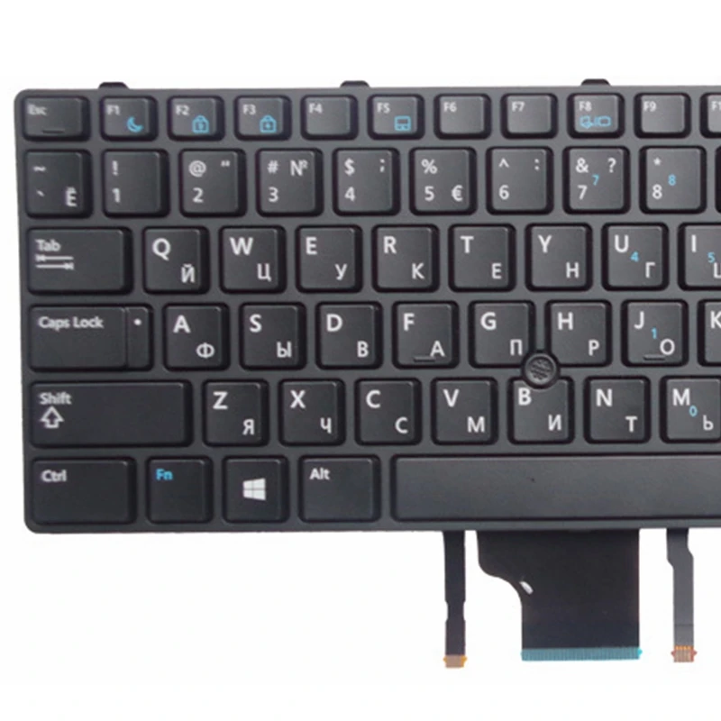  GZEELE russian Laptop Keyboard for Dell E6430U E6430S 6530U 6430u-100TB with Backlight black Laptop