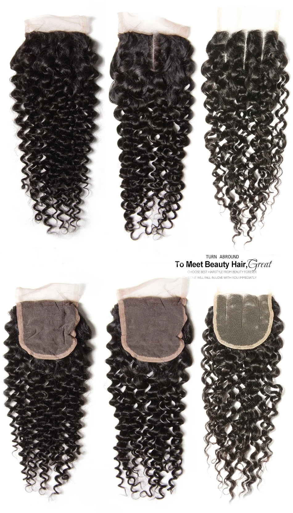 Brazilian curly hair closure (2)