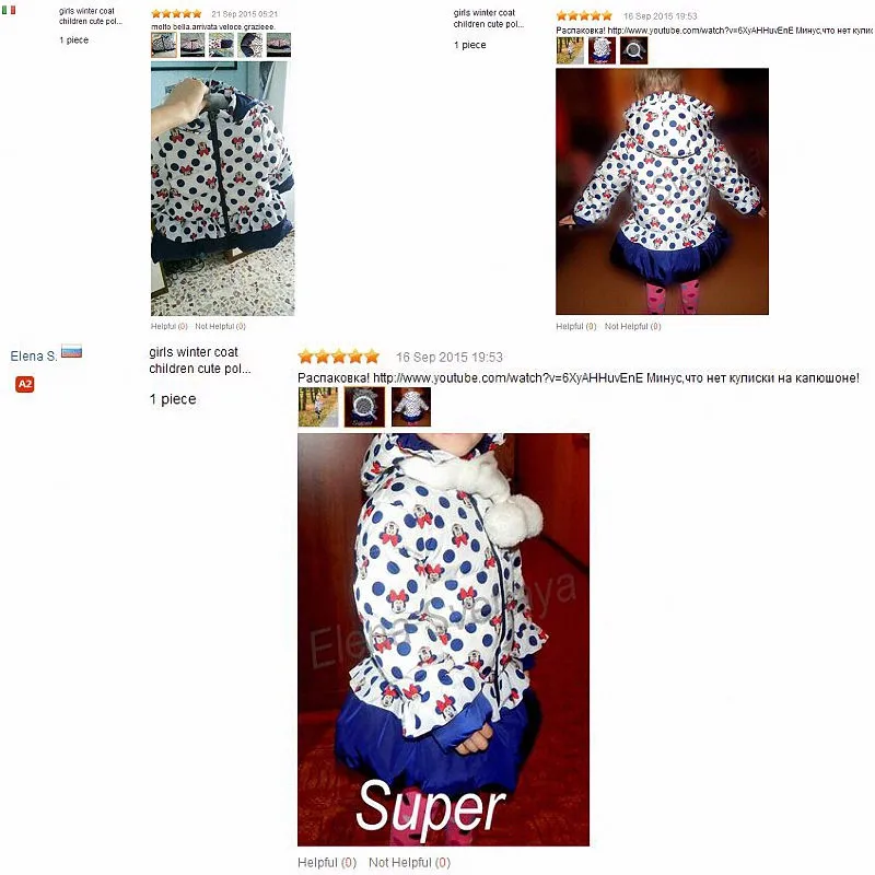 girls winter down jacket