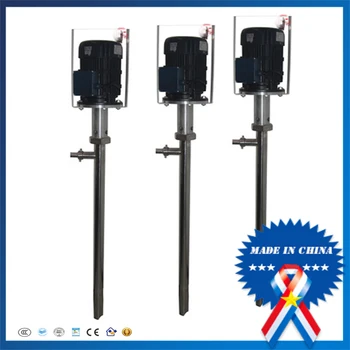 

380v 50hz 316 Stainless steel Highly viscous Mucus Plug Barrel Pump