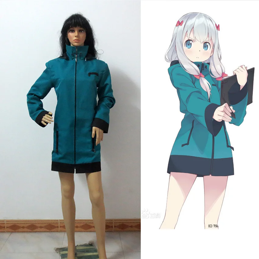Anime Eromanga Sensei Izumi Sagiri Zipper Manteau Veste à capuche Cosplay Costume 