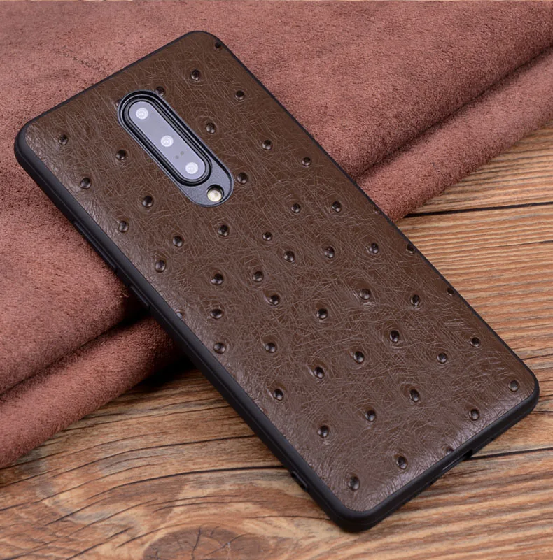 Для Oneplus 7 Pro чехол из натуральной кожи задняя крышка для One Plus 7 Pro свободное Закаленное стекло протектор экрана