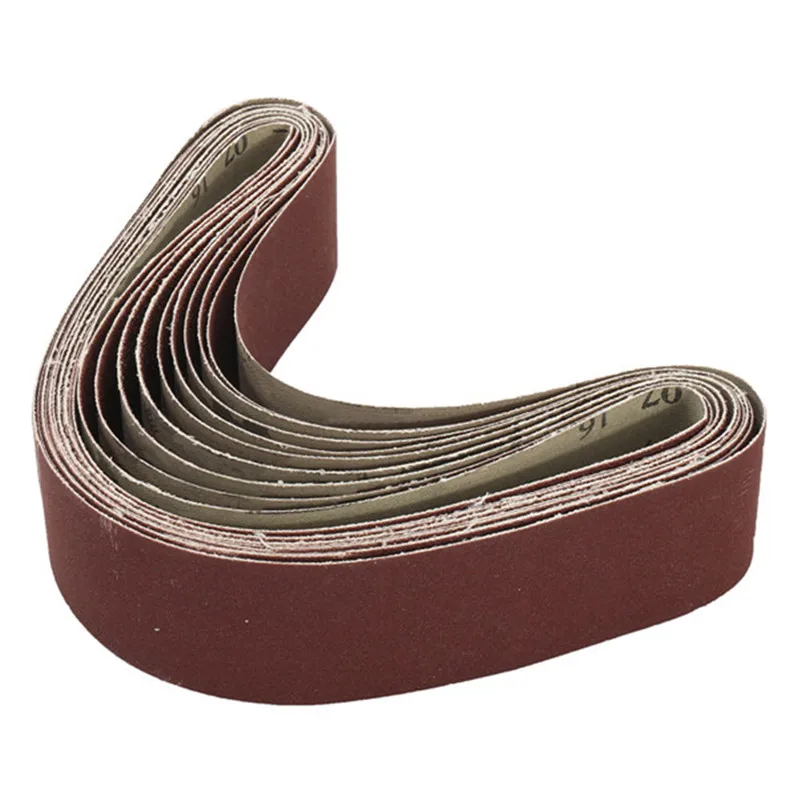 

10pcs 40 to 1000 Grit 30mm x 540mm Sanding Belts For Angle Grinder Belt Sander Attachment Durable