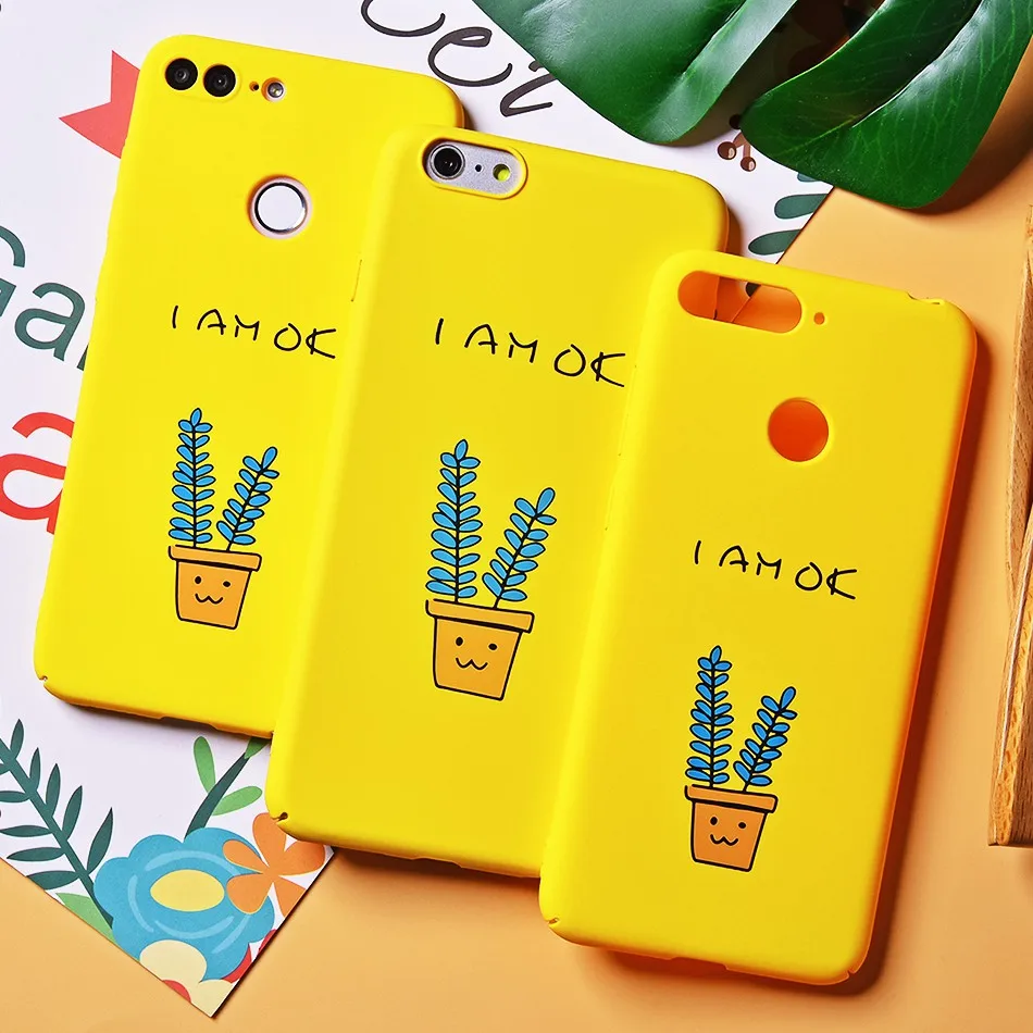 TOMKAS Cute Cartoon Giraffe Case on for Huawei Honor 9 Lite 10 Floral Yellow Hard Phone Case on Honor 7A 7C 7A Pro Back Cover    (10)