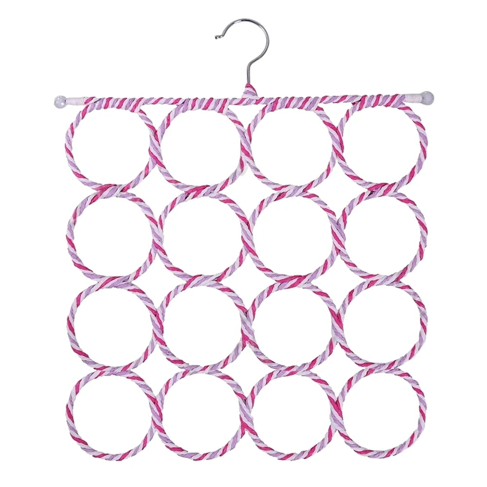

Scarf Hanger Multi Scarves Display Hang Ties Belt Organize Circle Storage Holder 16 Holes