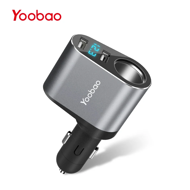 

Yoobao YB209 Car Charger 2.4A Moble phone charger 2 ports USB car charger for iPhone Samsung Xiaomi Tablet Car Recorder
