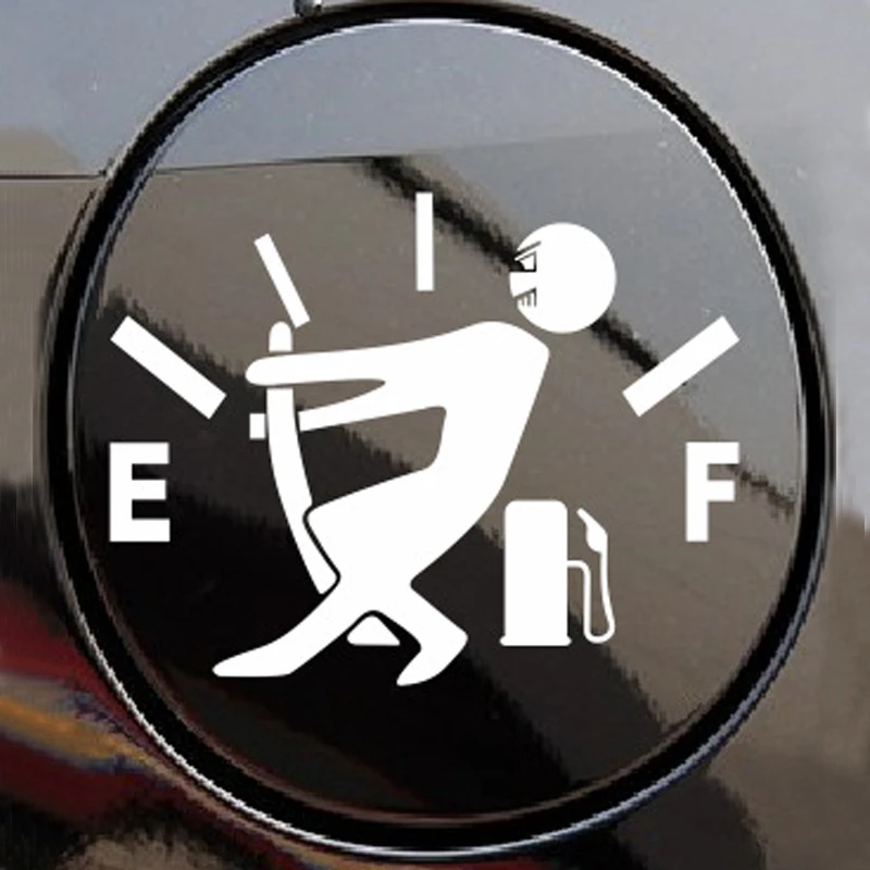 (20 pieces/lot) Car Sticker EF Fuel Tank Logo Sticker Pull The Pointer