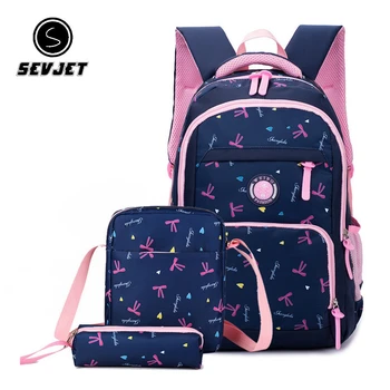

Girls School Bags Set Cute Cartoon School Bags Children Backpack Girl Primary Bookbag Kids Mochila Infantil CJ982