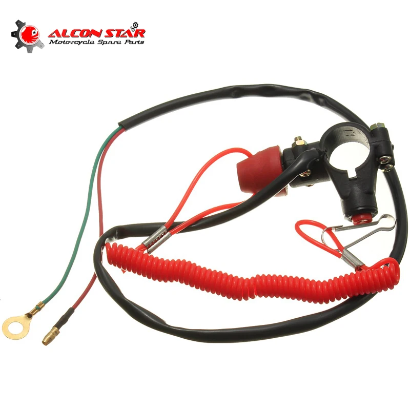 Alconstar Universal 7/8'' 22mm Motorcycle Bike Scooter QUAD ATV Engine Stop Tether Lanyard