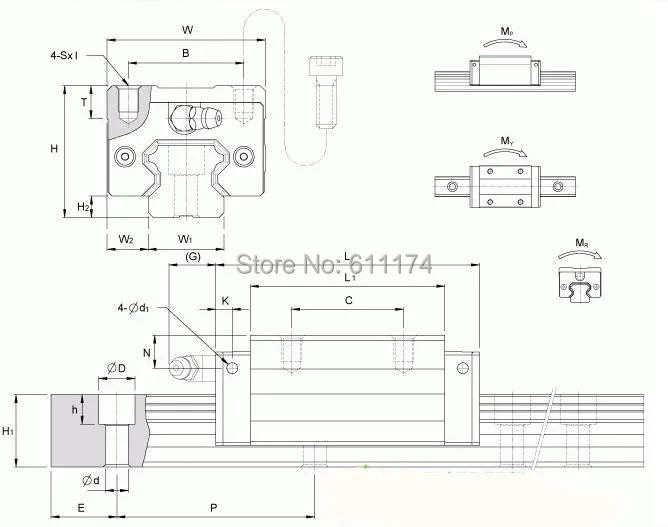 Тайвань PMI MSA20S-N Линейные Направляющие подшипники, ползунок блок, MSA20SSSFCN каретки