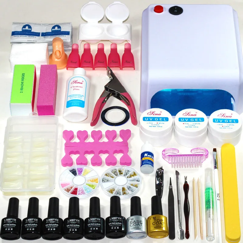 Buy Nail Art Set Manicure Tools Kit 6 Color 8ml Gel