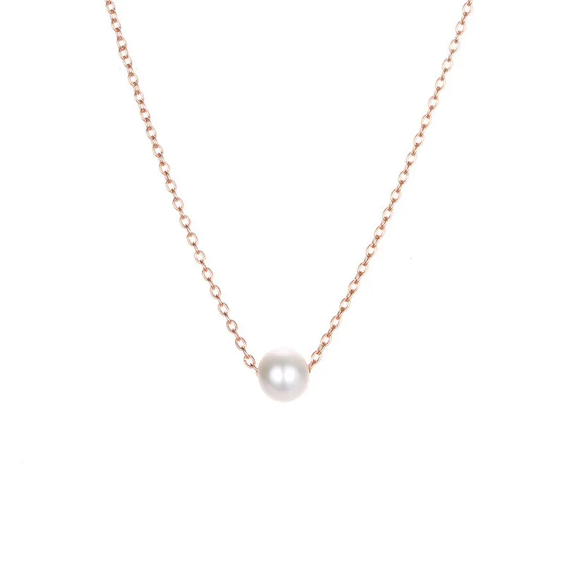 CC чистое серебро 925 ожерелье s подвески для женщин трендовые ювелирные изделия круглый пресноводный жемчуг ожерелье аксессуары Colar CCN304