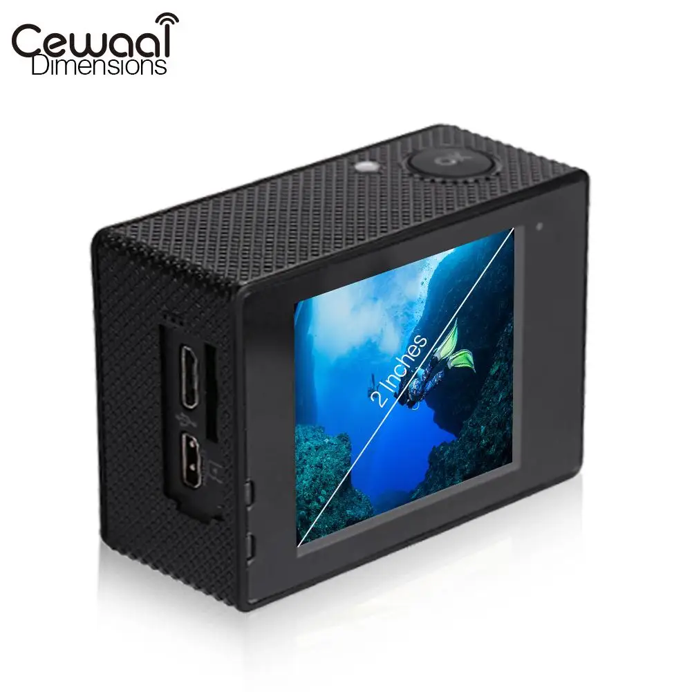 

Sports Camera Action Camera Waterproof Diving IPS 2.0 Inch Swimming for Cewaal