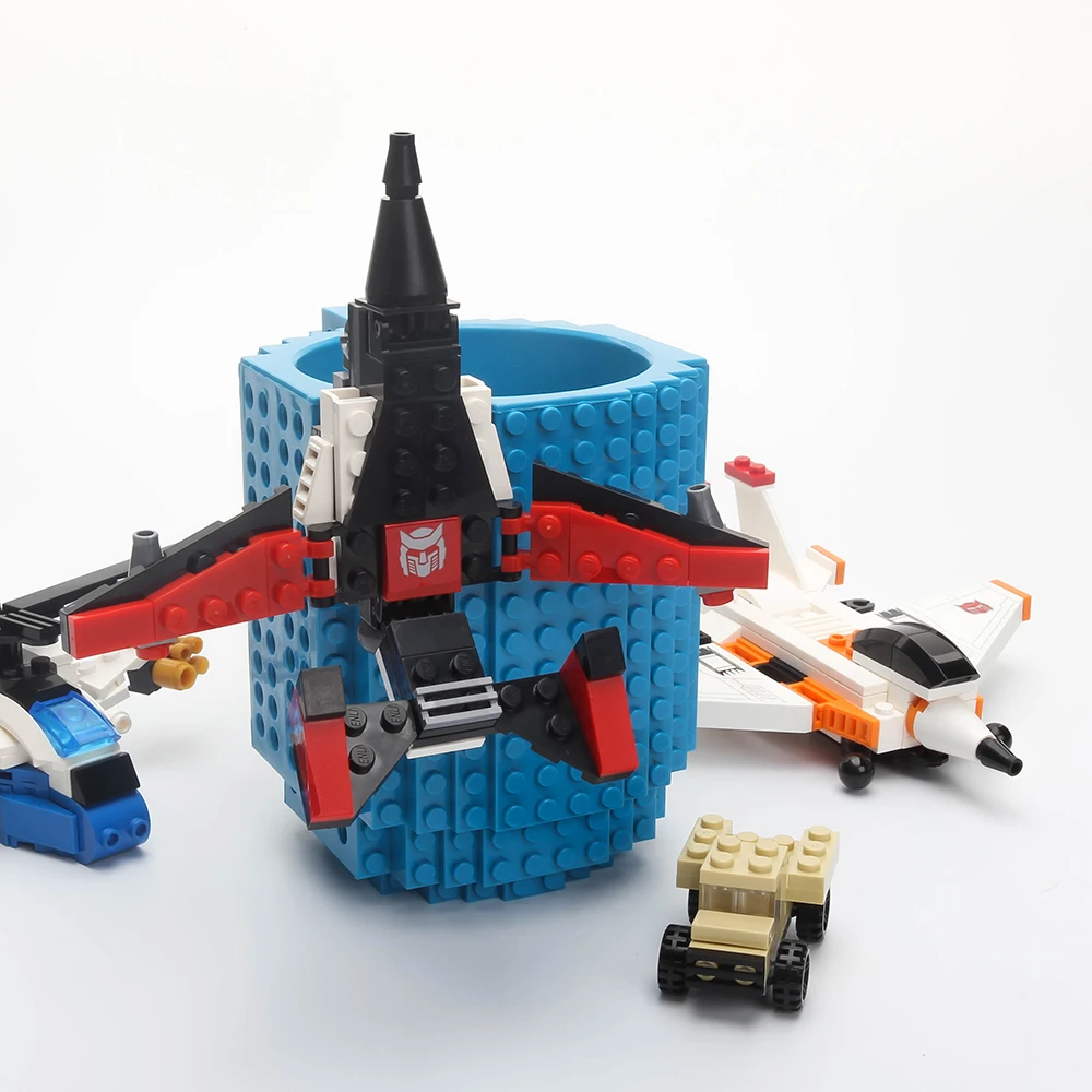 1 шт. 12 унций сборка-на кирпичной кружке Lego Тип строительные блоки кофейная чашка