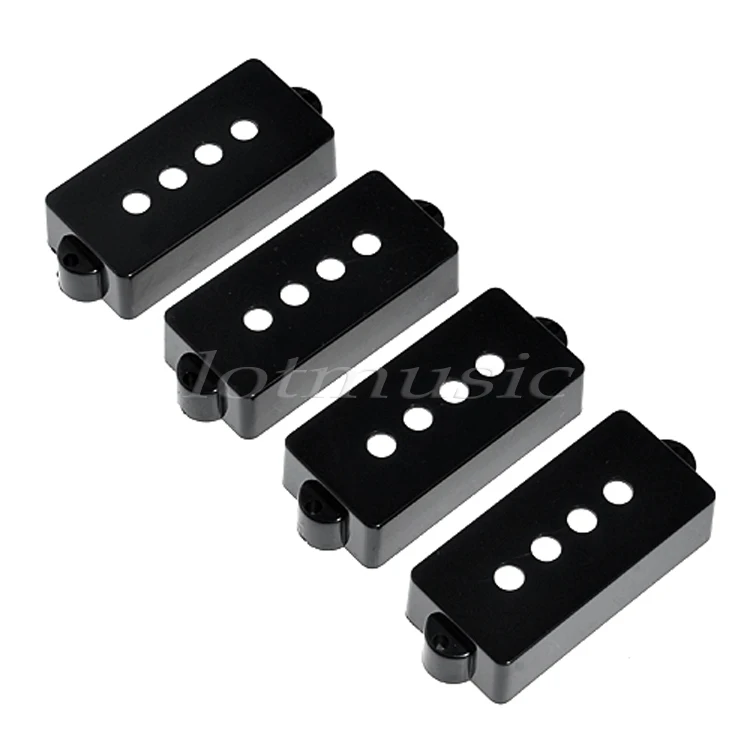 4 High Quality Black Bass Guitar Pickup Cover For Bass Replacement