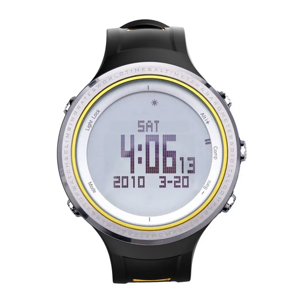 

SUNROAD Multifunctional Waterproof Backlit Male Casual Sport Watch Weather Forcast Pedometer Stopwatch Outdoor Digital Watch