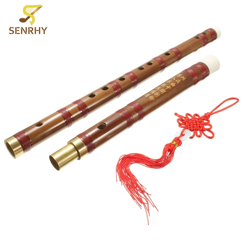 61cm Traditional Chinese Musical Instrument Handmade Bamboo Flute in D