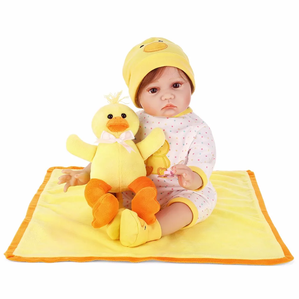 NPK Baby Reborn Doll Одежда для 55 см Baby Alive игрушки для детей милые игрушки для девочек мягкий силиконовый корпус Детские куклы аксессуары