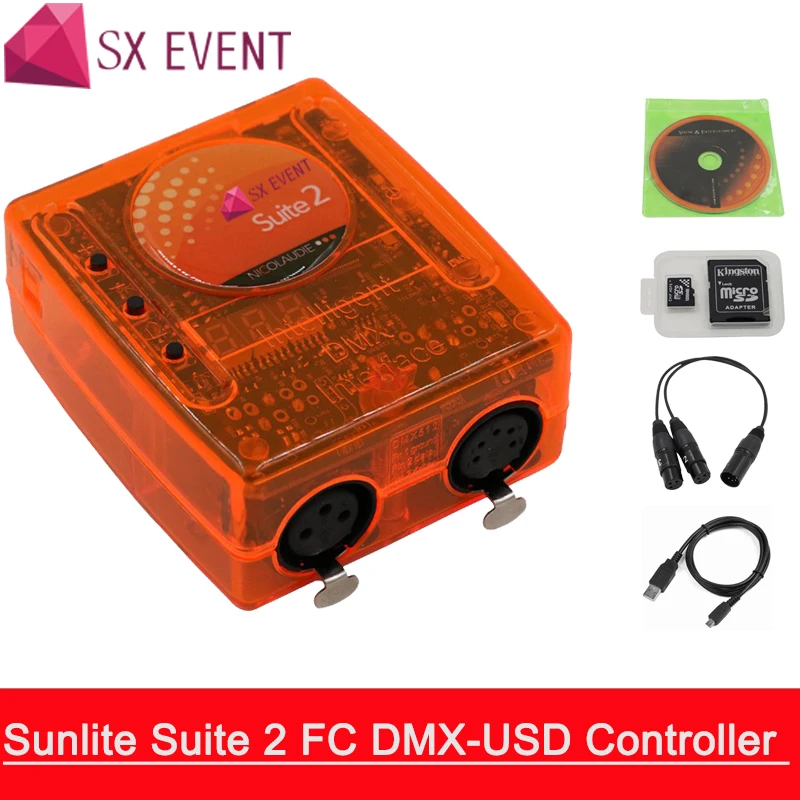 

Sunlite Suite2 FC Mini computer console can control 1536 channels good for DJ KTV Party LED Lights Stage Lighting Stage controll