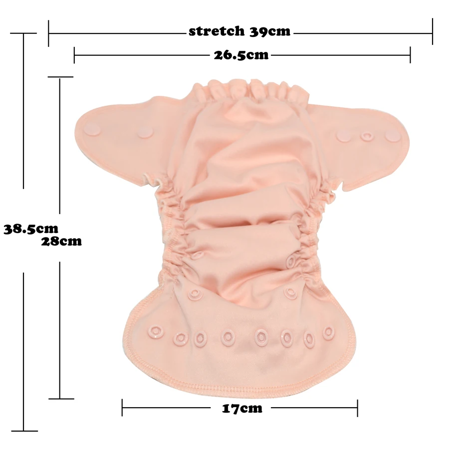 Счастливый Флейта органический хлопок новорожденных AIO ткань Подгузники подгузник с 3 слоями микро волокна вшитые внутри вставки