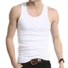 Brand Clothing Men's O neck Sleeveless Bodybuilding Tank Tops Slim Fits Tee Round-Neck Tops Male U Tank Top Vest White Black ► Photo 1/6