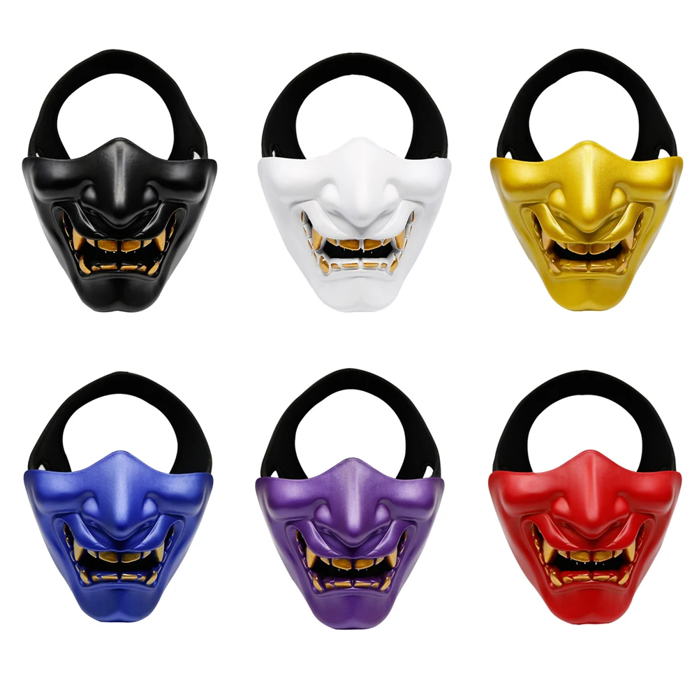 

Halloween Party Devil Half Face Mask Protective Mask Cosplay Costume
