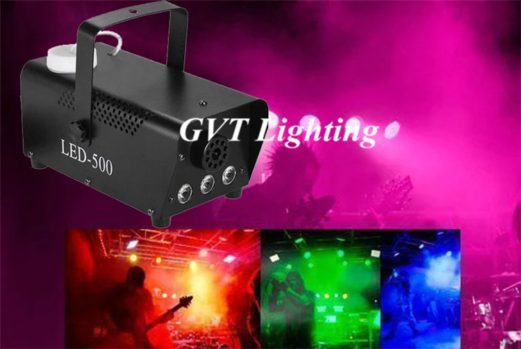Пульт дистанционного управления светодиодный 500 Вт дымовая машина RGB смешанный цвет противотуманная машина/Профессиональный выталкиватель дыма/сценическое оборудование/светодиодный fogger