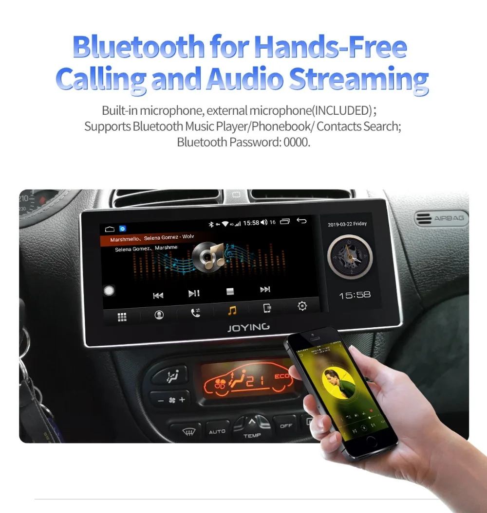 Clearance 8.8 inch IPS Screen Android 8.1 single din car radio player Octa Core 4GB Ram+64GB Rom built in 4G&DSP module GPS stereo audio 17