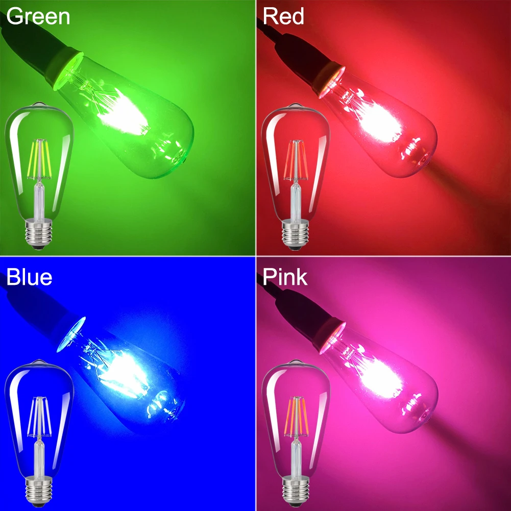 10 шт. светодиодные лампы накаливания для Эдисона 8 Вт|lamparas led|led filament bulb e27led |