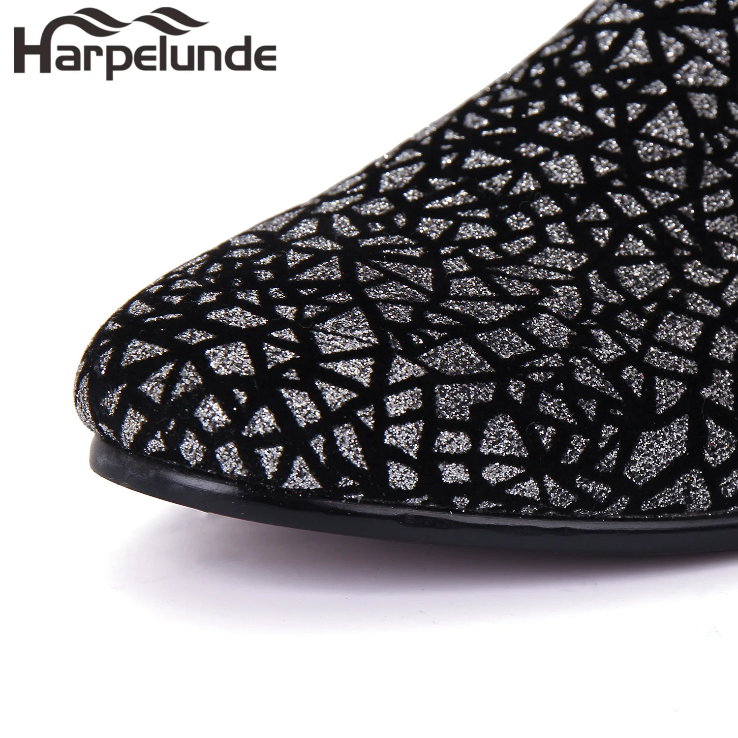 Мужские модные туфли с блестками на плоской подошве размеры 8 13|loafers men|loafers velvetloafers