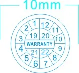 Фабрика- хрупкие наклейки гарантийный знак разрыва составляет неверный товар маркировки силы sticker1000pcs/лот 1 см в диаметре
