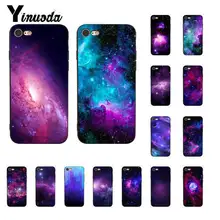 Yinuoda фиолетовый Космическая Звезда на заказ фото мягкий чехол для телефона для iPhone 5 5Sx 6 7 7plus 8 8Plus X XS MAX XR 10 11 11pro 11promax чехол