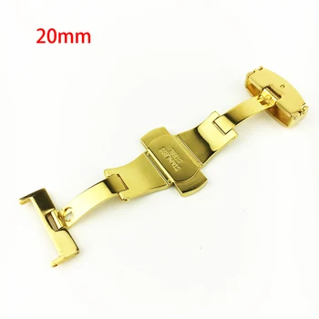 

Unisex Stainless Steel Butterfly Push Button Deployment Watch Band Buckle Clasp