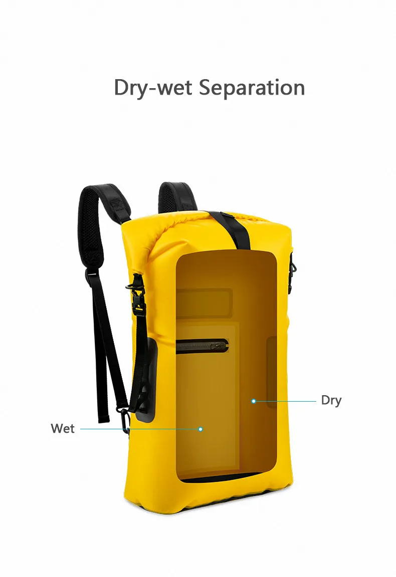 Naturehike открытый 28L водонепроницаемый мешок портативный тпу сухой-влажный разделительный мешок большой емкости пляж плавать дрейфующих река треккинг Сумка