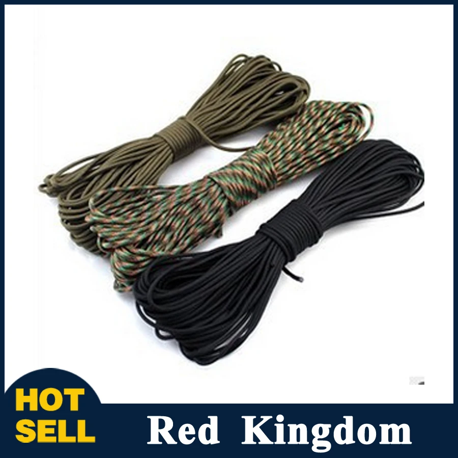 50ft New Paracord 550 Paracord Parachute Cord Lanyard Rope Mil Spec Type III 7 Strand Climbing