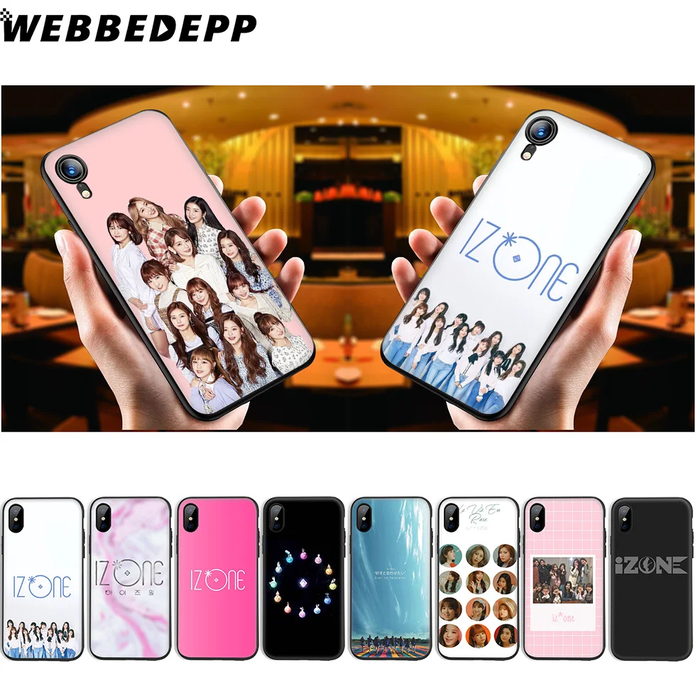 Мягкий силиконовый чехол WEBBEDEPP IZONE K Pop Band для iPhone 11 Pro Xr Xs Max X или 10 8 7 6 6S Plus 5 |