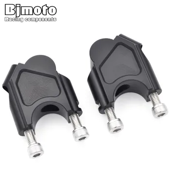 

BJMOTO Motorcycle Front Handlebar Risers Moves Bar Up 40mm Top Cover Clamp Extend Adapter For BMW F800GS 2008-2017
