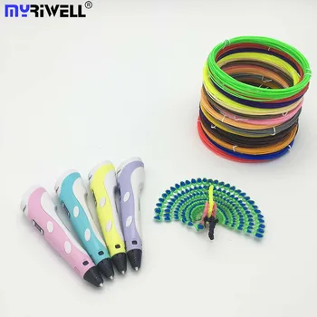 

Myriwell 3D Pen with LCD Screen 1.75mm ABS Filament Drawing 3D Drawing Pen with LED Display for Kids and Adult for Arts & Crafts