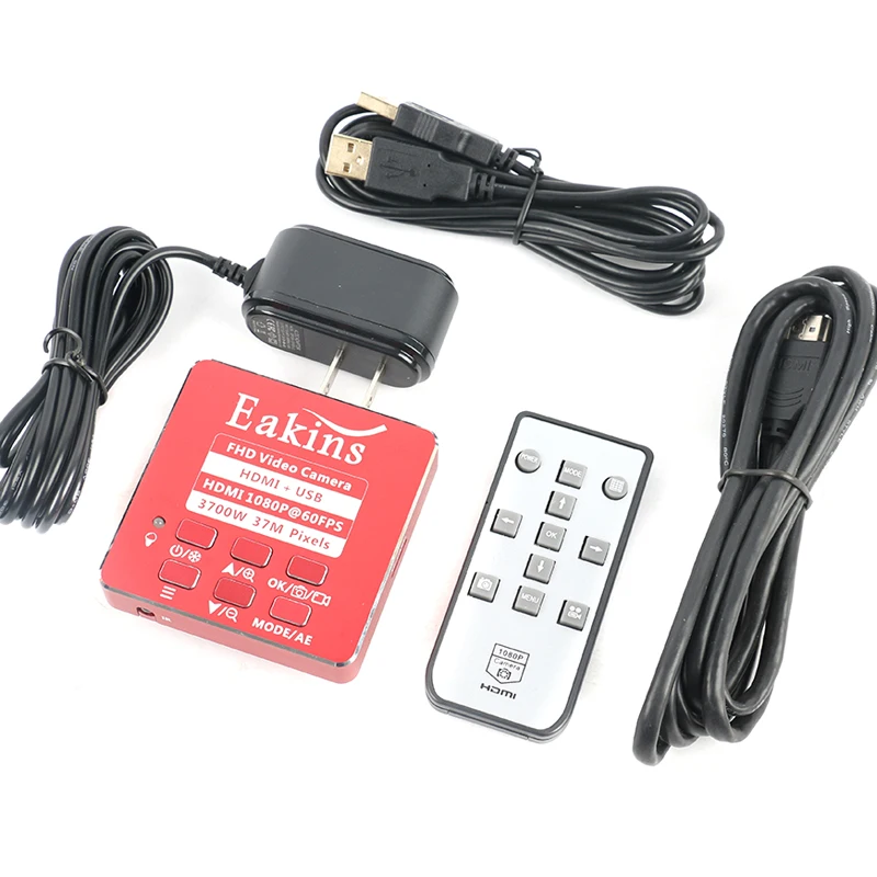 US $96.19 1080p 37mp Hdmi Usb Industrial Lab Digital Video Microscope Camera 200x 500x 130x C Mount Lens 56 Led Ring Light