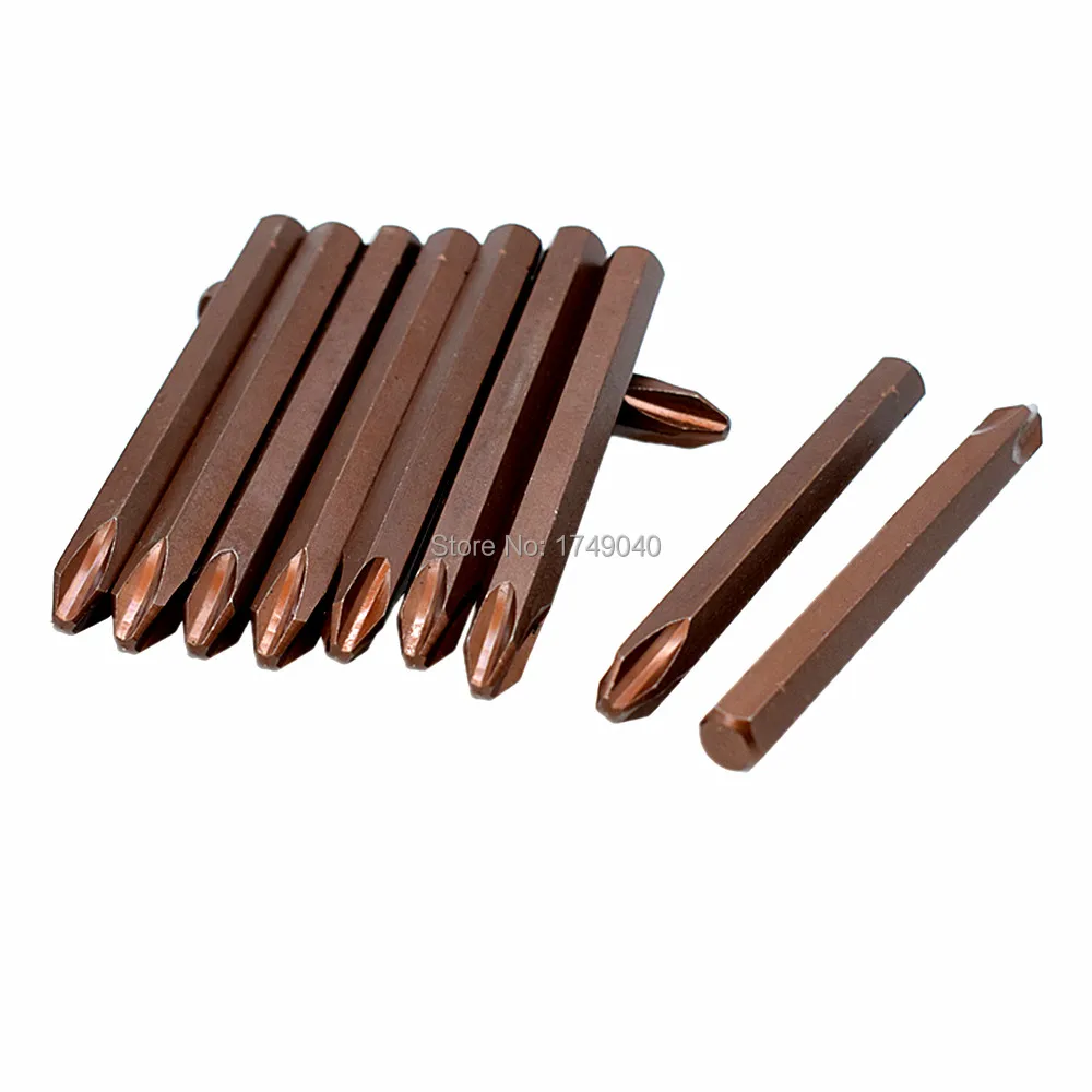 Impact Driver Bit Set PH1 PH2 PH3 Chrome Vanadium Steel Head Screw Drive 8mm Hex Shank