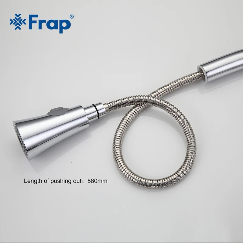  Frap new 1 set Pull Out chrome Kitchen Faucet Sink Mixer Tap Swivel Spout Sink Faucet Swivel Copper - 32819762057