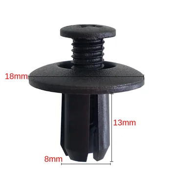 

100pcs/set Black Auto Vehicle SUV Car Clips Universal Plastic Fastener Bumper Fender Trunk Retainer Door panel HOT