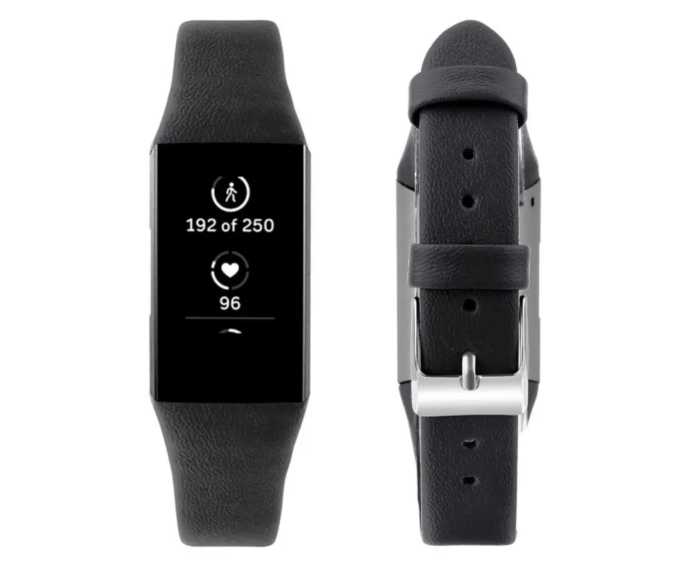 50 шт. кожаный ремешок для Fitbit Charge 3 и Charge 3 SE браслет из натуральной кожи ремешок для женщин и мужчин маленький и большой