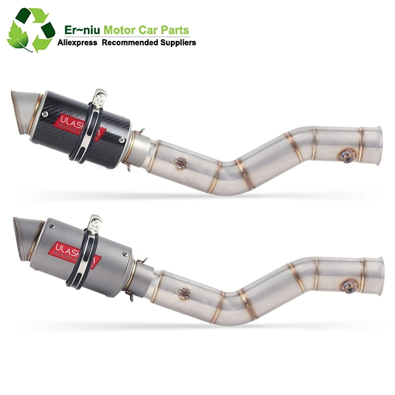 

Motorcycle Exhaust Muffler Escape Middle Link Contact Pipe Full System Slip On For yamaha YZF R1 1000 YZF1000 YZF-R1 2009~2015