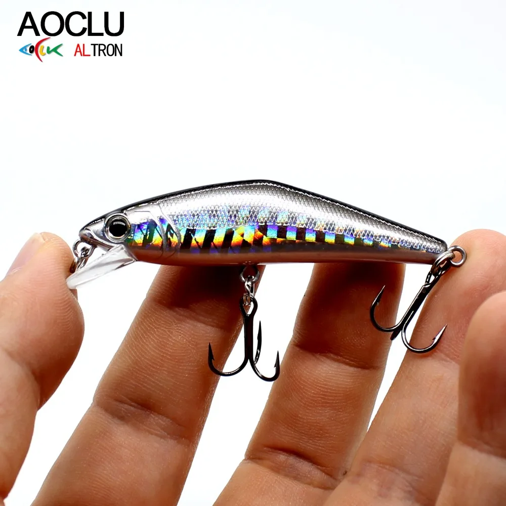 AOCLU Джеркбейт воблеры супер качество 6 цветов 58,8 мм Жесткая приманка гольян кренкбейт тонущие рыболовные наживки VMC крючки