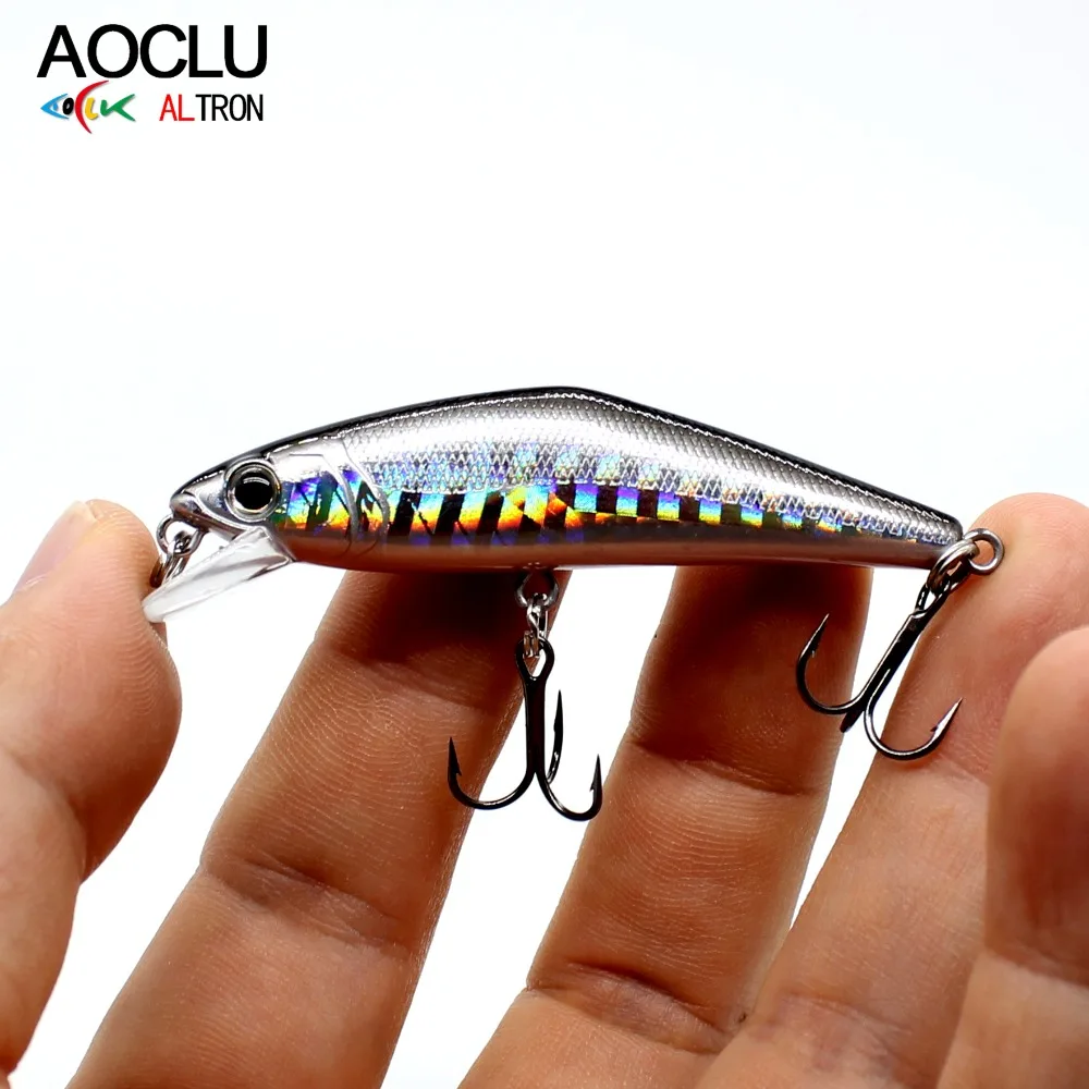 AOCLU jerkbait wobblers فائق الجودة 6 ألوان 58.8 ملليمتر الطعم الثابت البلمة Crankbait الصيد السحر غرق VMC السنانير شحن مجاني AOCLU jerkbait wobblers فائق الجودة 6 ألوان 58.8 ملليمتر الطعم الثابت البلمة Crankbait الصيد السحر غرق VMC السنانير شحن مجاني