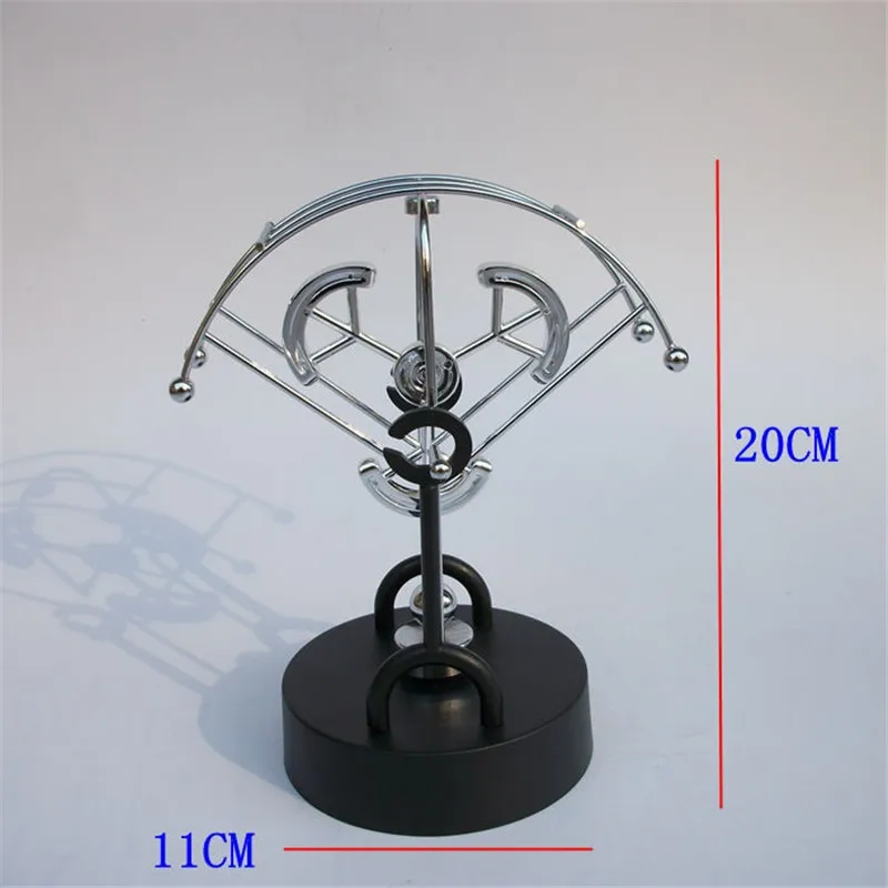 1 шт. 20*11 см Электрический вечный wiggler орнамент физика обучение маятник Ньютона мяч украшения дома и офиса аксессуары