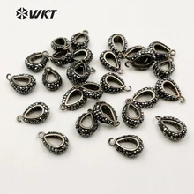 

JF192 Fashion Rhinestone Clasps Gun Black Electroplate Pendant Clasps For Jewelry Making Clasps Accessory 15*10mm