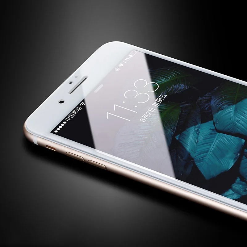 Защитное стекло 9D для iPhone изогнутое закаленное с полным покрытием 11 Pro Max X XS XR 8 7 6