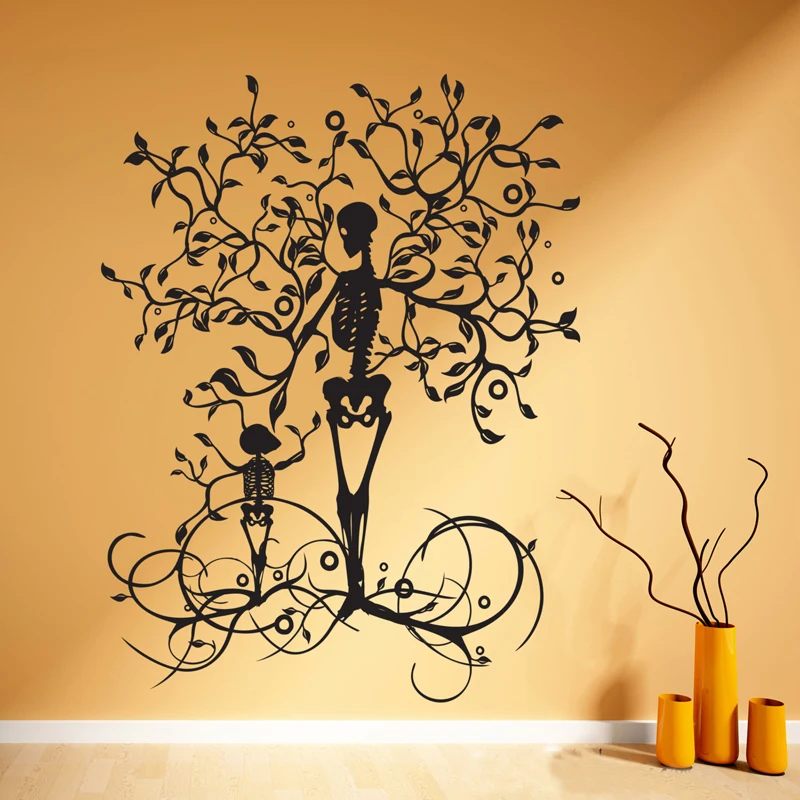 halloween decoration skeleton tree wall decal vinyl tree halloween decoration skeleton tree wall decal vinyl tree